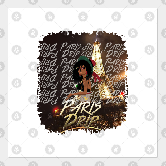 Paris Drip Paris Posters and Art Prints TeePublic